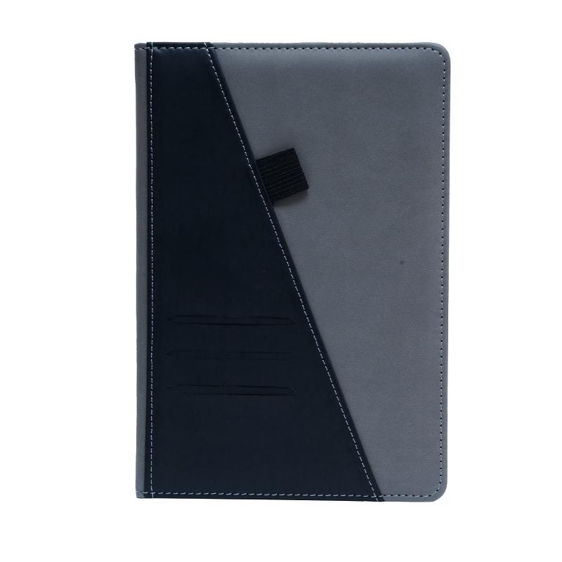 Black and Gray -Premium Quality Soft Thermal PU Notebook